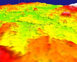 gpligc strm magnified vertically